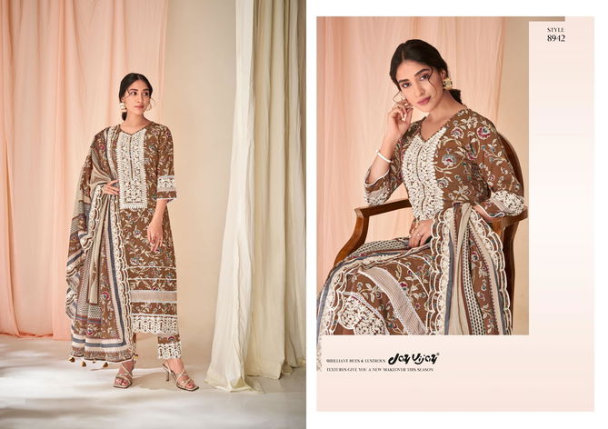 Jhilmil By Jay Vijay Embroidery Block Print Cotton Salwar Suits Wholesale Price In Surat